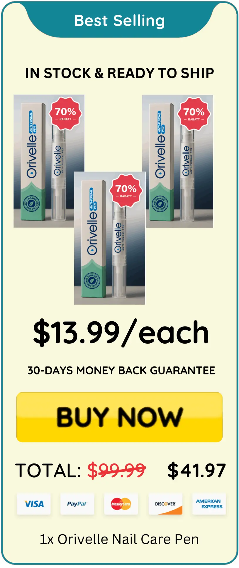 Orevelle Nail Fungus Pen offer price – Orevelle